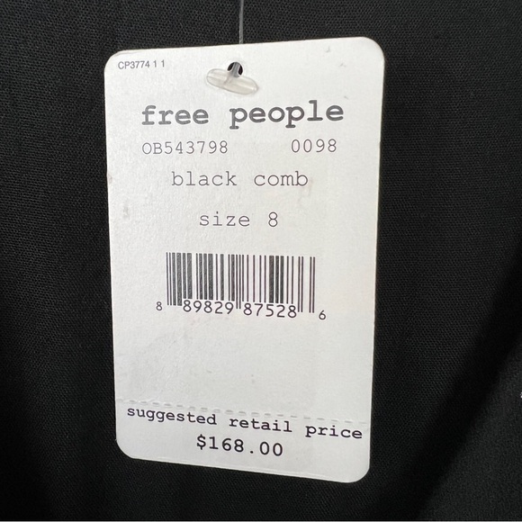 Free People Holiday Folk Embroidered Mini Dress NWT - Picture 4 of 4